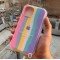 قاب سیلیکون زیربسته رنگین کمانی Apple iphone 11promax