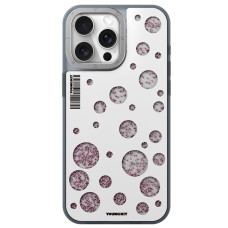 قاب YOUNGKIT یانگکیت White Polka Dots Quicksand Magsafe Series Apple iphone 14pro-14promax-15pro-15promax