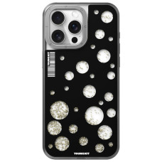 قاب YOUNGKIT یانگکیت Black Polka Dots Quicksand Magsafe Series Apple iphone 14pro-14promax-15pro-15promax