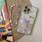 قاب پروانه صدفی همراه با آویز خرسی قلبی Apple iphone 12promax-13-13pro-13promax-14pro-14promax-15pro-15promax