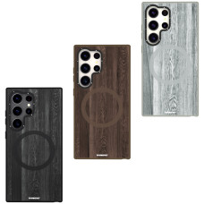 قاب YOUNGKIT یانگکیت S24ultra Samsung phone Wooden Texture Magsafe Series